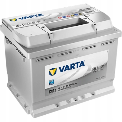 Akumulator Varta 61Ah 600A Silver Dynamic D21
